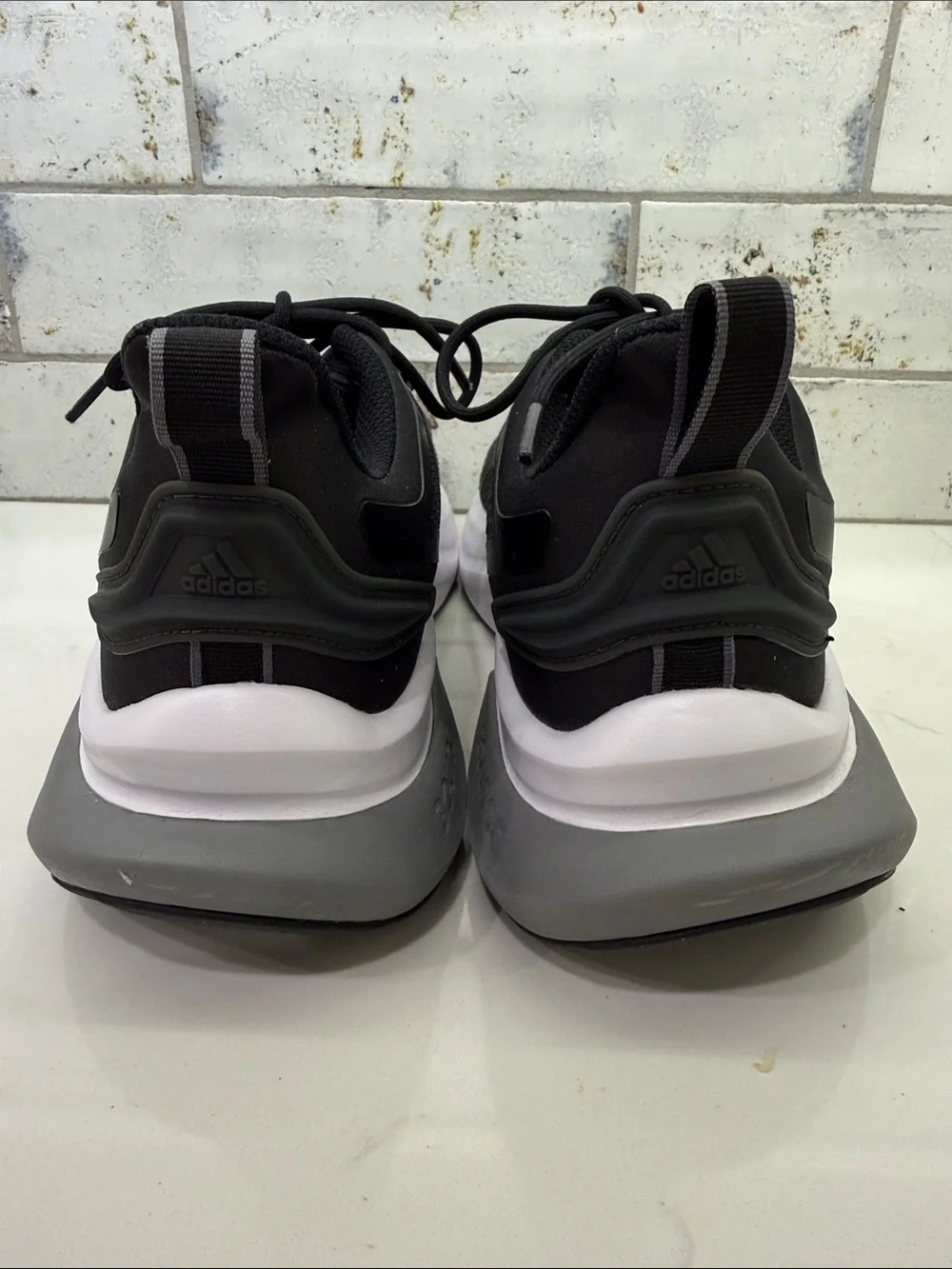 Adidas Alphabounce+ Men’s Running Shoes Size 11 Black White NWT HP6144